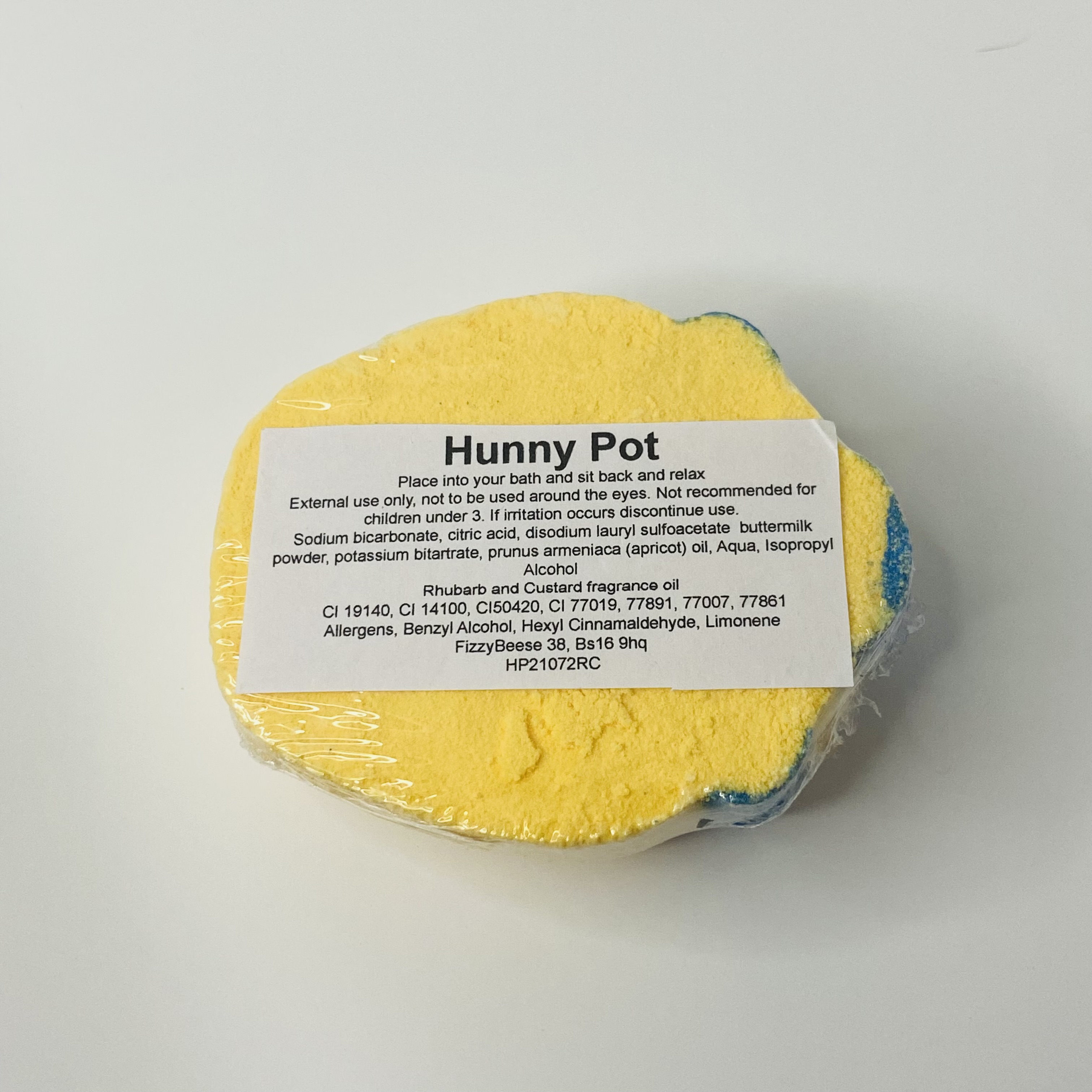 Hunny Pot ingredients label