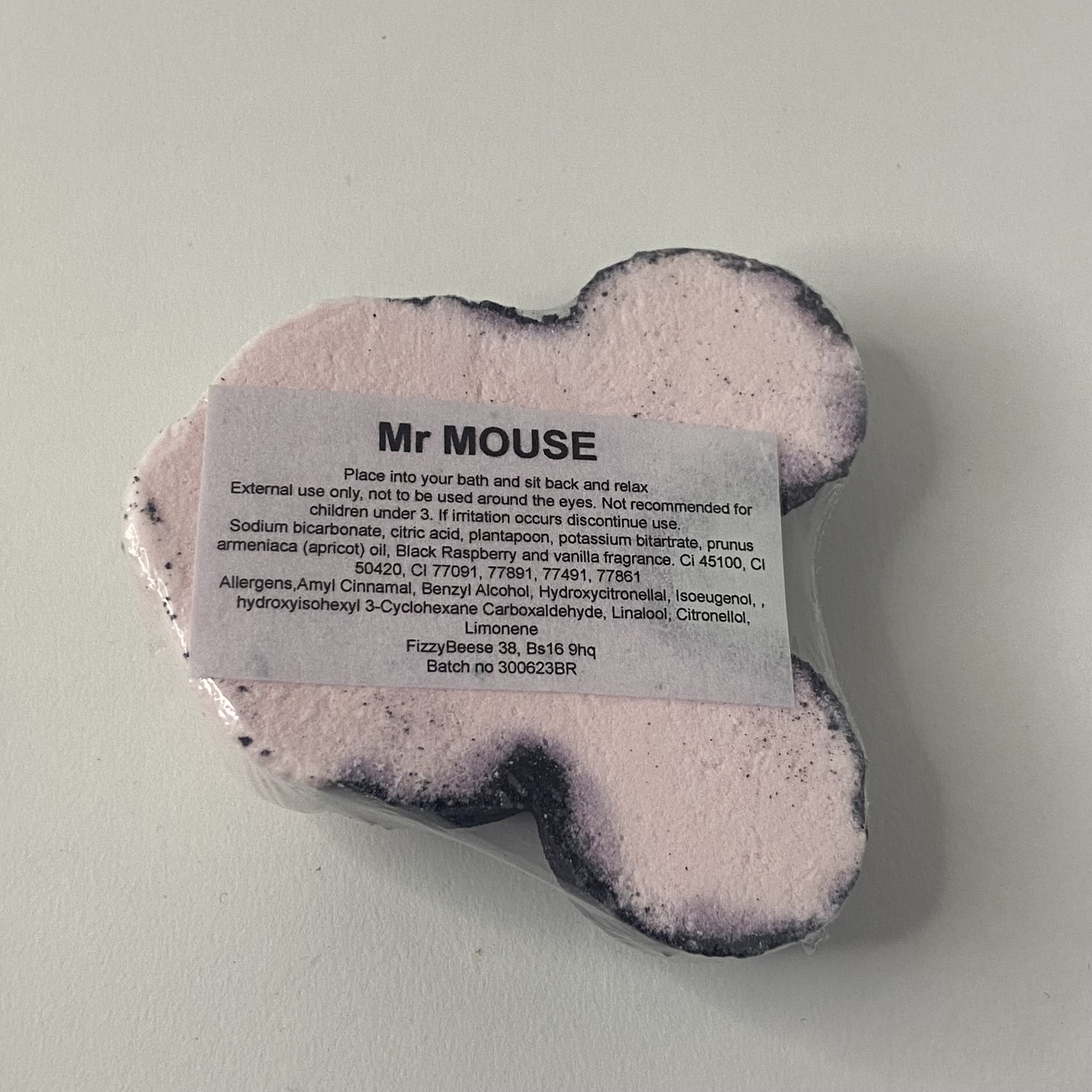 Mr Mouse ingredients label