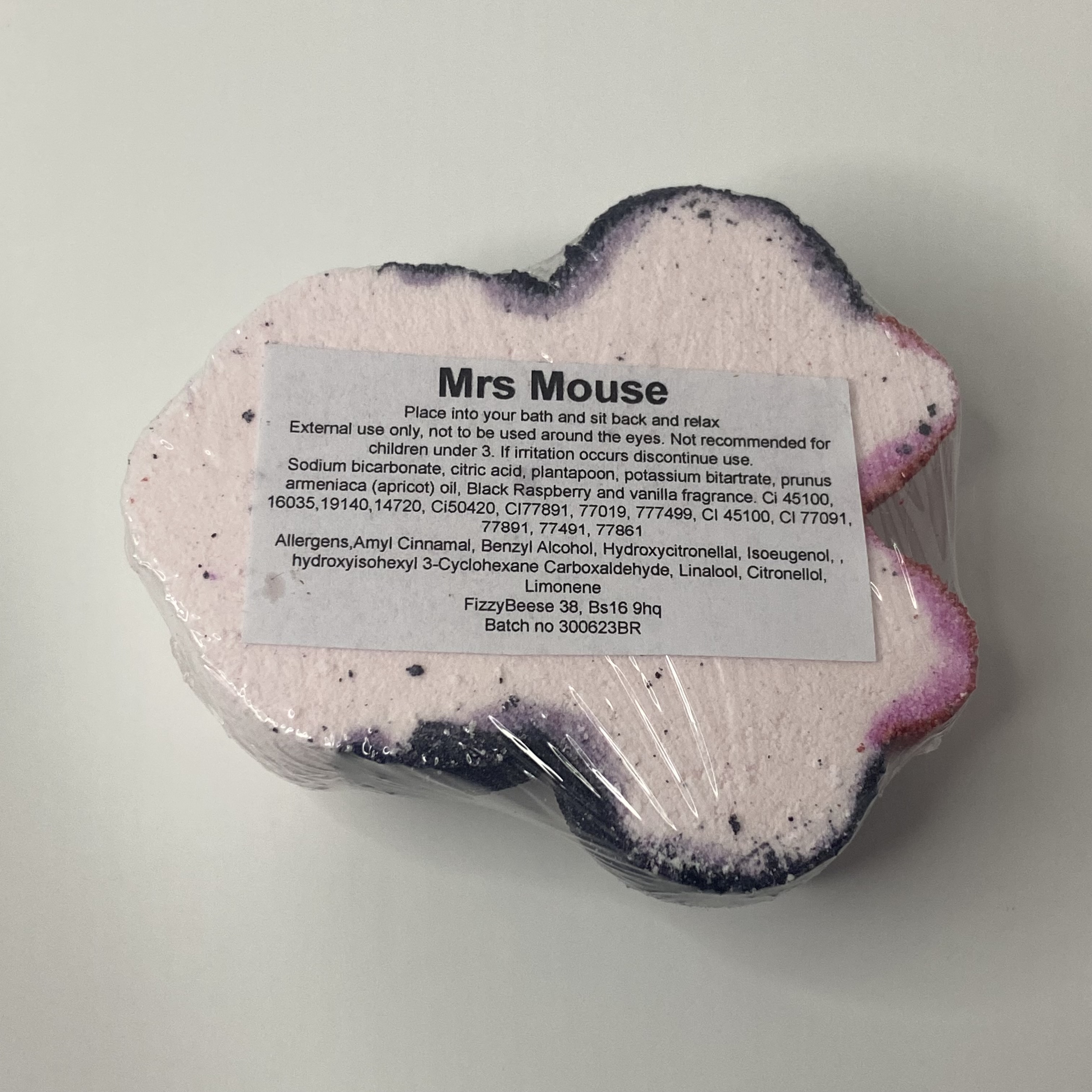 Mrs Mouse ingredients label