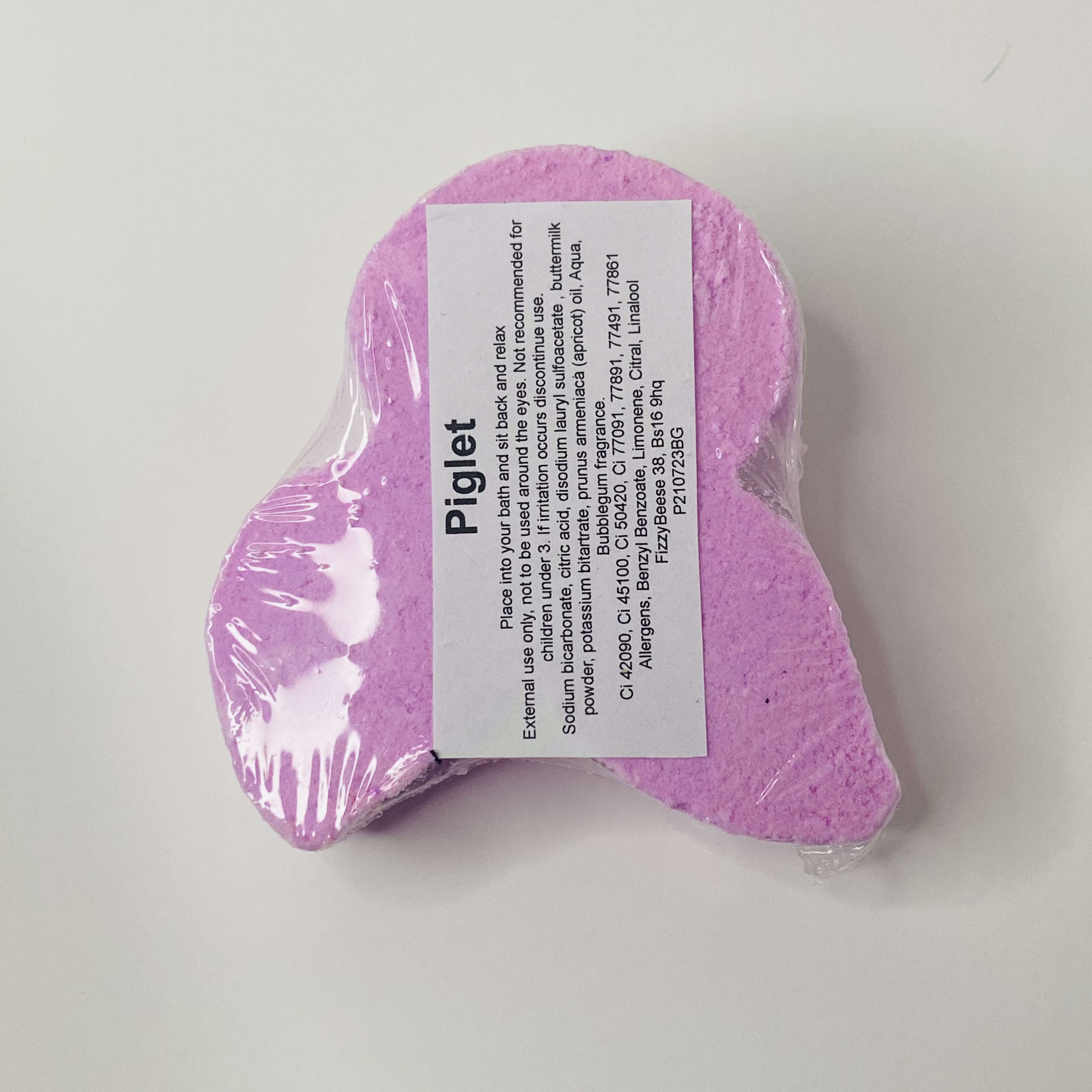Piglet ingredients label
