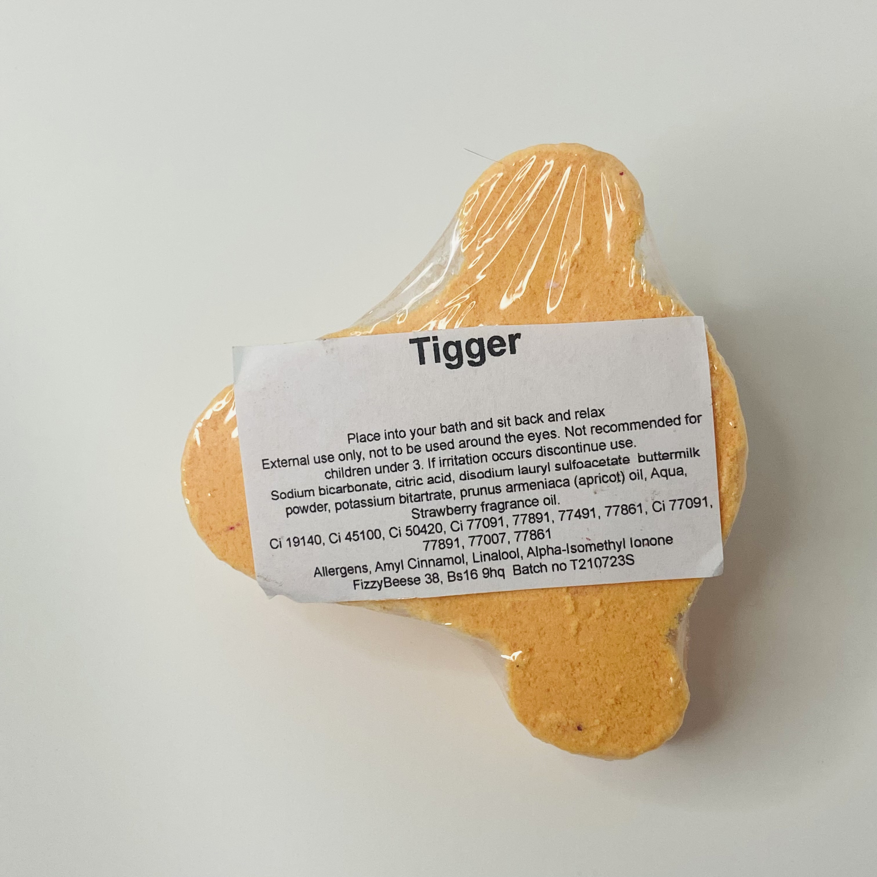 Tigger ingredients label