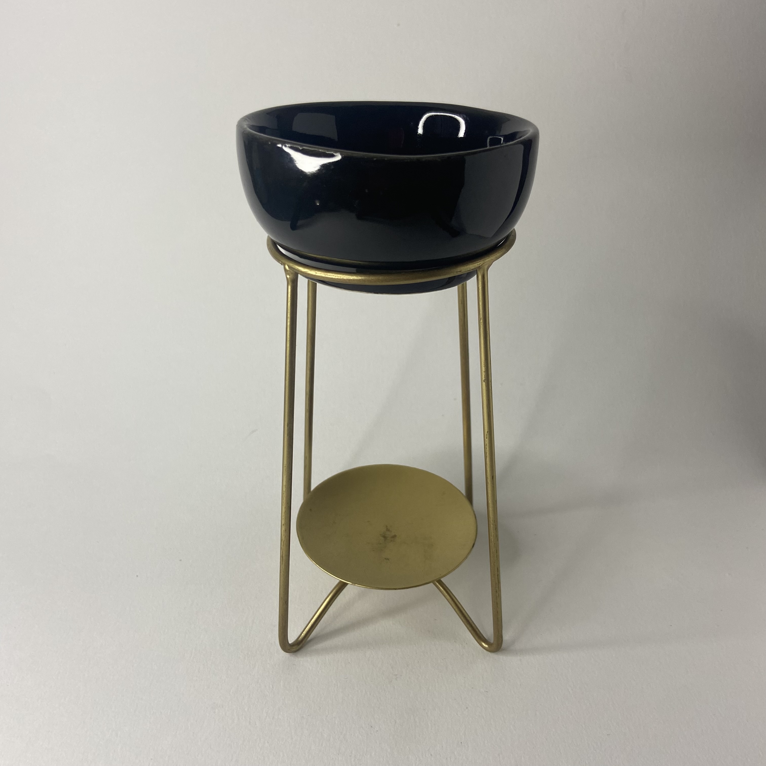 Black Wax Burner with Stand